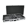 Roadinger 30125342 custodia per attrezzatura audio Controllo per DJ Custodia rigida Legno compensato Nero, Argento