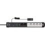 Brennenstuhl 1951560103 prolunghe e multiple 3 m 6 presa(e) AC Interno Nero, Grigio chiaro