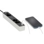 Brennenstuhl 1153230026 prolunghe e multiple 1,5 m 3 presa(e) AC Interno Nero, Bianco