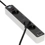 Brennenstuhl 1153230026 prolunghe e multiple 1,5 m 3 presa(e) AC Interno Nero, Bianco