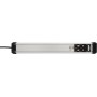 Brennenstuhl 1391030000 prolunghe e multiple 3 m 10 presa(e) AC Interno Nero, Argento