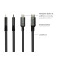 Alcasa Kabel / Adapter cavo USB USB4 Gen 2x2 1 m USB C Grigio (2402-T010A)