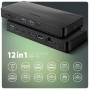 Axagon HMC-U4 replicatore di porte e docking station per laptop Cablato USB4 Nero
