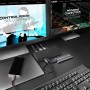 Lindy 43366 replicatore di porte e docking station per laptop USB 3.2 Gen 2 (3.1 Gen 2) Type-C Nero