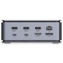 Lindy 43372 replicatore di porte e docking station per laptop USB4 Antracite