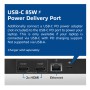 ACT AC7150 replicatore di porte e docking station per laptop Cablato USB 3.2 Gen 2 (3.1 Gen 2) Type-C Nero