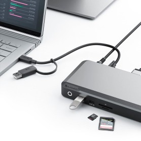 ALOGIC DX3 Cablato USB 3.2 Gen 1 (3.1 Gen 1) Type-C Nero, Grigio (DUPRDX3-WW)