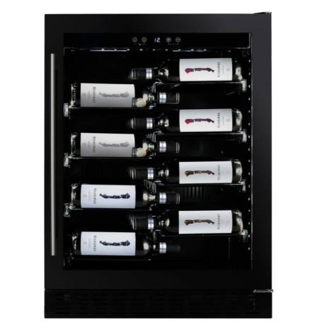 Dunavox Flow Sera 40, cantinetta vino sottopiano, nera, DAUF-40.138B