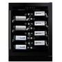 Dunavox Flow Sera 40, cantinetta vino sottopiano, nera, DAUF-40.138B