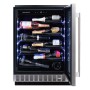 Dunavox Flow Sera 40, cantinetta vino sottopiano, nera, DAUF-40.138B