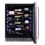 Dunavox Flow Sera 40, cantinetta vino sottopiano, acciaio inox, DAUF-40.138SS