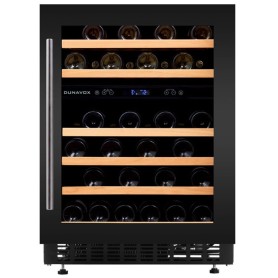 Dunavox Flow 46D, cantinetta vino sottopiano, nera, DAUF-46.145DB