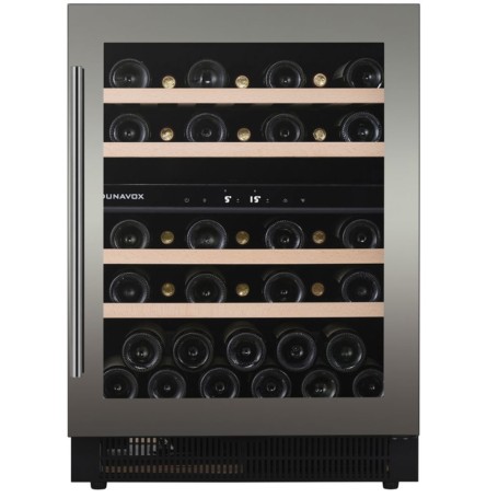 Dunavox Flow 39, cantinetta vino sottopiano, acciaio inox, DAUF-39.121DSS