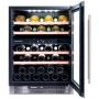 Dunavox Flow 39, cantinetta vino sottopiano, acciaio inox, DAUF-39.121DSS