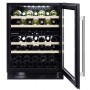 Dunavox Flow 39, cantinetta vino sottopiano, nera, DAUF-39.121DB