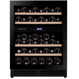 Dunavox Flow 45, cantinetta vino sottopiano, nera, DAUF-45.125DB.TO