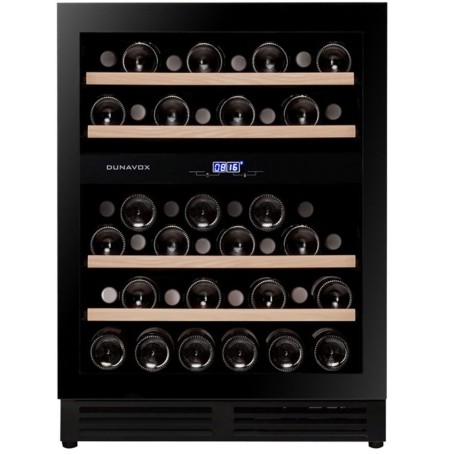 Dunavox Flow 45, cantinetta vino sottopiano, nera, DAUF-45.125DB.TO