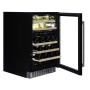 Dunavox Flow 38TO, cantinetta vino sottobanco, nera, DAUF-38.100DB.TO