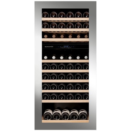 Dunavox Glance 72, cantinetta per vino, acciaio inox, DAVG-72.185DSS.TO