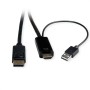 ROLINE 11.04.5992 cavo e adattatore video 2 m HDMI + USB DisplayPort Nero