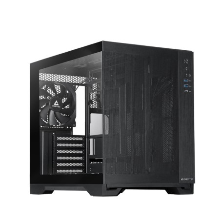 Visio Air GM-30B-M-OP (schwarz, Tempered Glass)