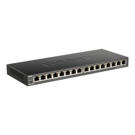 D-Link DGS-1016S Non gestito Gigabit Ethernet (10/100/1000) Nero (DGS-1016S/E)