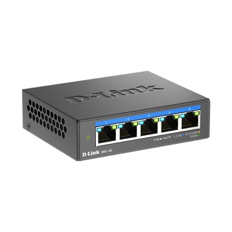 D-Link DMS-105 Non gestito L2 2.5G Ethernet (100/1000/2500) Nero (DMS-105/E)