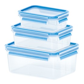 EMSA 508566 recipiente per cibo Rettangolare Set Trasparente 3 pz (3100508566)