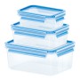 EMSA 508566 recipiente per cibo Rettangolare Set Trasparente 3 pz (3100508566)