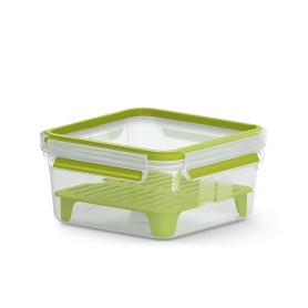 EMSA CLIP & GO XL Contenitore per il pranzo 1,3 L Verde, Trasparente 1 pz (3110600386)
