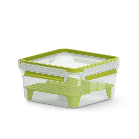 EMSA CLIP & GO XL Contenitore per il pranzo 1,3 L Verde, Trasparente 1 pz (3110600386)