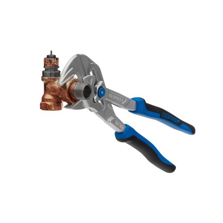 Zangenschlssel SB 183 10 JC S-002, mit Schonbacken (blau/schwarz, 0 - 52mm, 0 - 2")