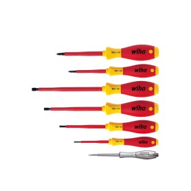 Schraubendreher-Set SoftFinish electric, 7-teilig (rot/gelb) (00834)