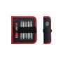 Schraubendreher mit Wechselklingen-Set SYSTEM 6 (schwarz/rot, 12-teilig, mit Rolltasche) (03591)
