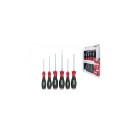 Schraubendreher-Set SoftFinish, 6-teilig (schwarz/rot) (21250)