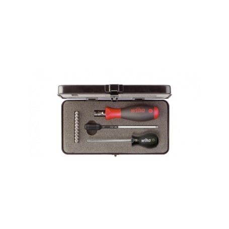 Drehmoment-Schraubendreher Set TorqueVario-S (schwarz/rot, 14-teilig, 0,8 - 5Nm) (34614)