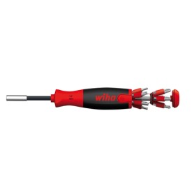 Schraubendreher mit Bit Magazin LiftUp 25, 1/4" (schwarz/rot, 13-teilig, magnetisch) (38600)