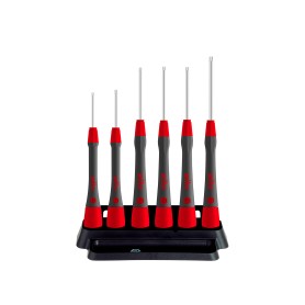 Feinschraubendreher-Set PicoFinish (grau/rot, 7-teilig, inkl. Halter) (42997)