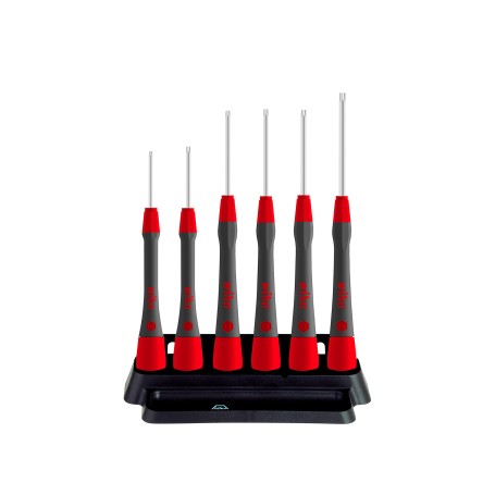 Feinschraubendreher-Set PicoFinish (grau/rot, 7-teilig, inkl. Halter) (42997)