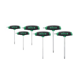 Stiftschlssel-Set TORX, mit Quergriff ComfortGrip (schwarz/rot, 6-teilig, mit Seitenabtrieb) (45622)