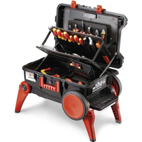 Werkzeug-Set XXL 4 electric (schwarz/rot, 80-teilig, mit Trolley-Koffer) (45734)