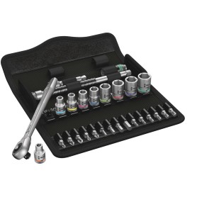 8100 SA 10 Zyklop Metal-Knarrensatz, zllig, 1/4" (schwarz/grn, 28-teilig, Vollmetallknarre mit Durchsteckvierkant) (05004020001)