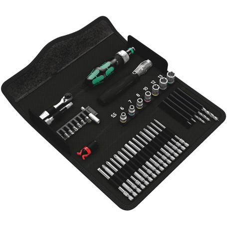 Kraftform Kompakt H 1 Holz, 41-teilig (schwarz/grn, inkl. Zyklop Mini Bit-Ratsche, 1/4") (05135939001)