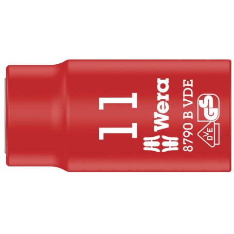 VDE Zyklop-Steckschlssel-Einsatz, 11mm, 3/8" (rot/gelb, isoliert bis 1.000 Volt) (05004955001)