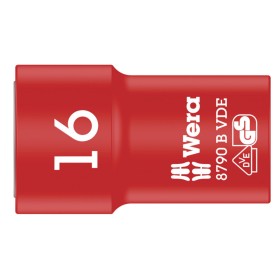 VDE Zyklop-Steckschlssel-Einsatz, 16mm, 3/8" (rot/gelb, isoliert bis 1.000 Volt) (05004960001)