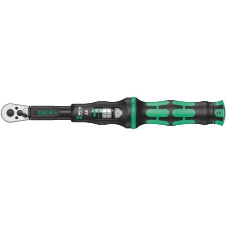Drehmomentschlssel mit Umschaltknarre Click-Torque A 5 (schwarz/grn, Abtrieb 1/4") (05075604001)