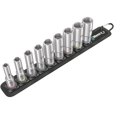 Belt B Deep 1 Steckschlsseleinsatz-Satz, 3/8" (schwarz, 9-teilig, lang) (05004545001)