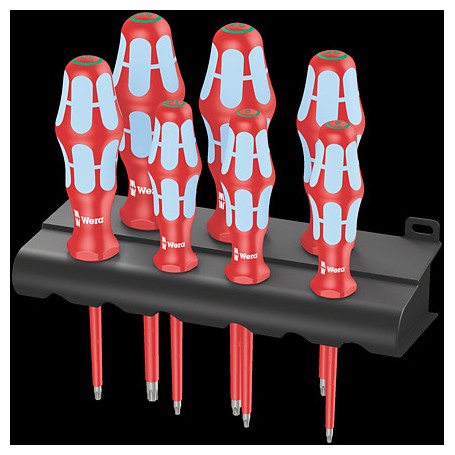 3167 i/7 TORX Schraubendrehersatz, Edelstahl + Rack (rot/blau, 7-teilig) (05022767001)