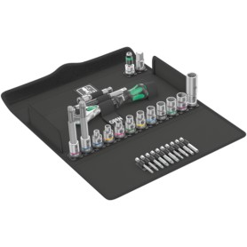 Bicycle Set 7, 3/8" (schwarz/grn, 27-teilig, Speed-Knarre mit schwenkbarem Kopf) (05004175001)
