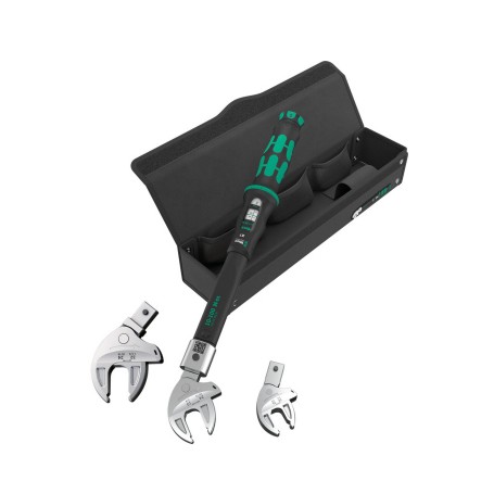 9530 Drehmomentschlssel-Set fr Wrmepumpen (schwarz/grn, 4-teilig, mit Einsteck-Vierkant 14x18mm) (05136076001)